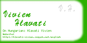 vivien hlavati business card